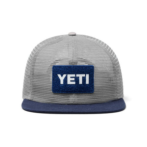 Yeti Velcro Badge Mesh Hat - Grey/Navy