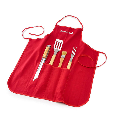 4pc BBQ Tool Set + Apron
