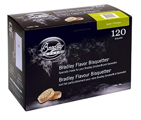 Apple Bisquettes x 120 Bradley Smoker