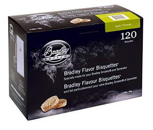 Apple Bisquettes x 120 Bradley Smoker