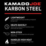 Kamado Joe Karbon Steel Half-Moon Pan Set