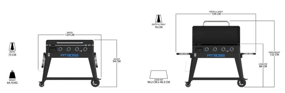 Pit Boss 4 Burner Ultimate Plancha Griddle with Cover