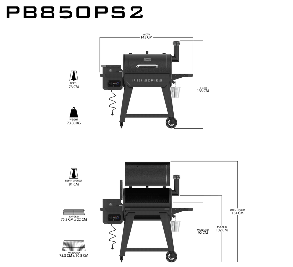 Pit Boss Pro Series 2 850 WiFi Pellet Grill